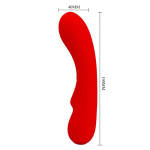 Prescott Vibrasor USB Silicona Rojo - Imagen 11