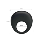Pretty Love Anillo Vibrador Trap Color Negro - Imagen 5
