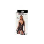 Babydoll con Tanga Negro Talla Única - Imagen 2