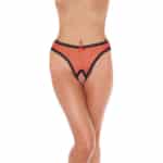 Rimba Amorable Tanga Abierto Color Rojo Talla Única