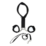 Collar y Esposas Desmontables  Negro Ajustables - Imagen 2