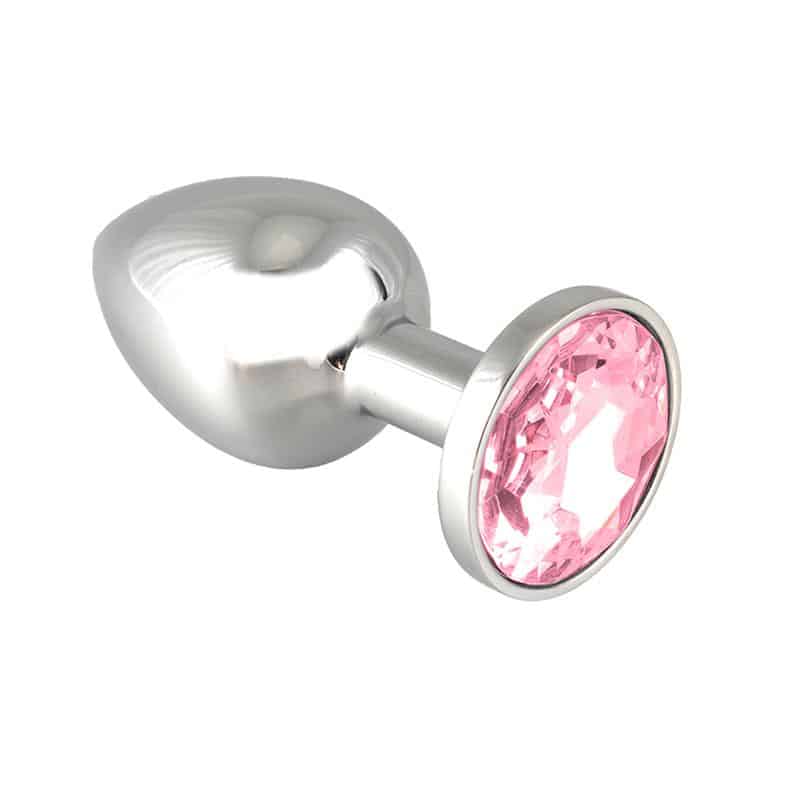 rimba-bondage-play-plug-metal-73-cm Plug Metal Rosa 7,3 cm - Imagen 1