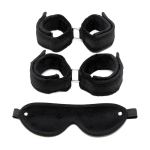 Set de Esposas Manos y Pies Negro