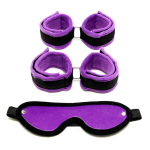 Set de Esposas para Manos y Pies Púrpura