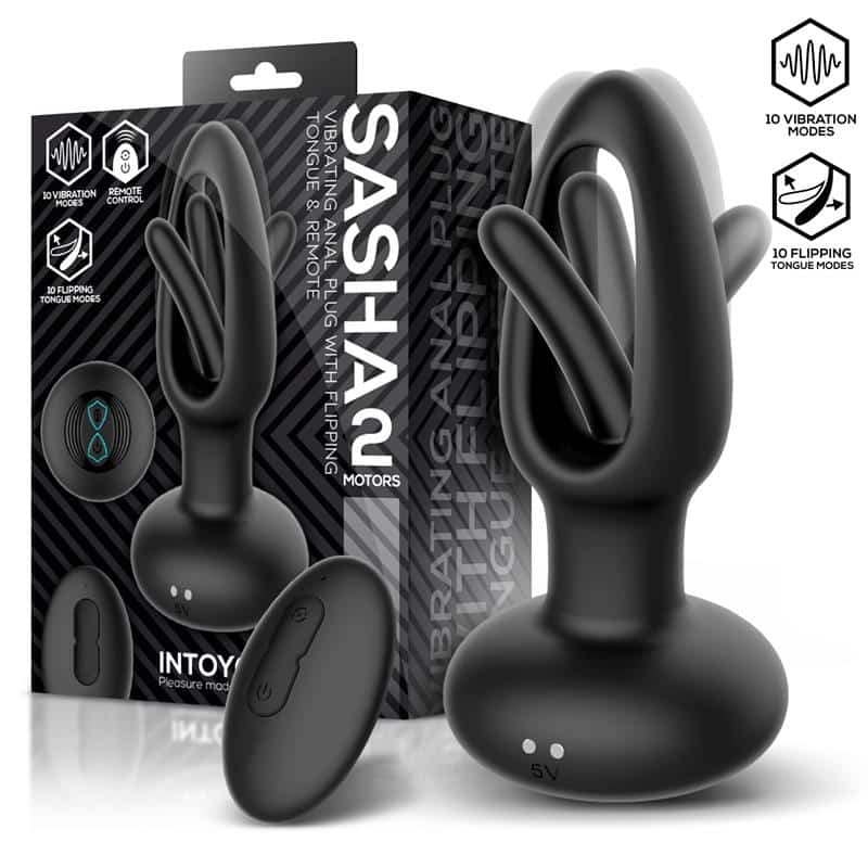 sasha-plug-con-vibracion-y-lengua-flipping-y-control-remoto Sasha Plug con Vibración y Lengua Flipping yControl Remoto - Imagen 1