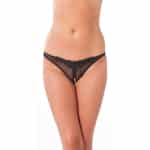 Tanga Abierto Color Negro Talla Única