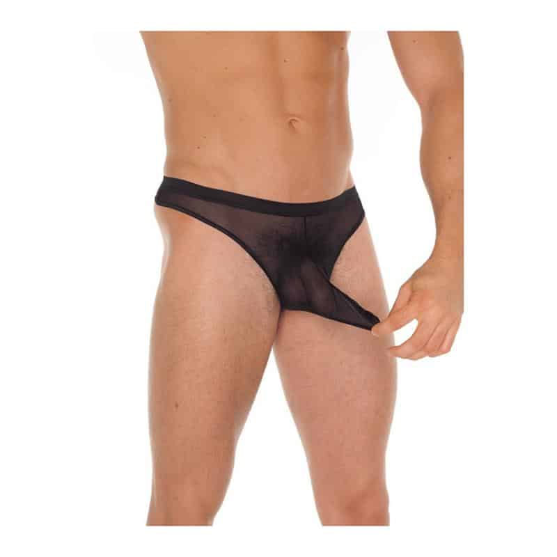 tanga-rejilla-negro-talla-unica Tanga Rejilla Negro Talla Única - Imagen 1