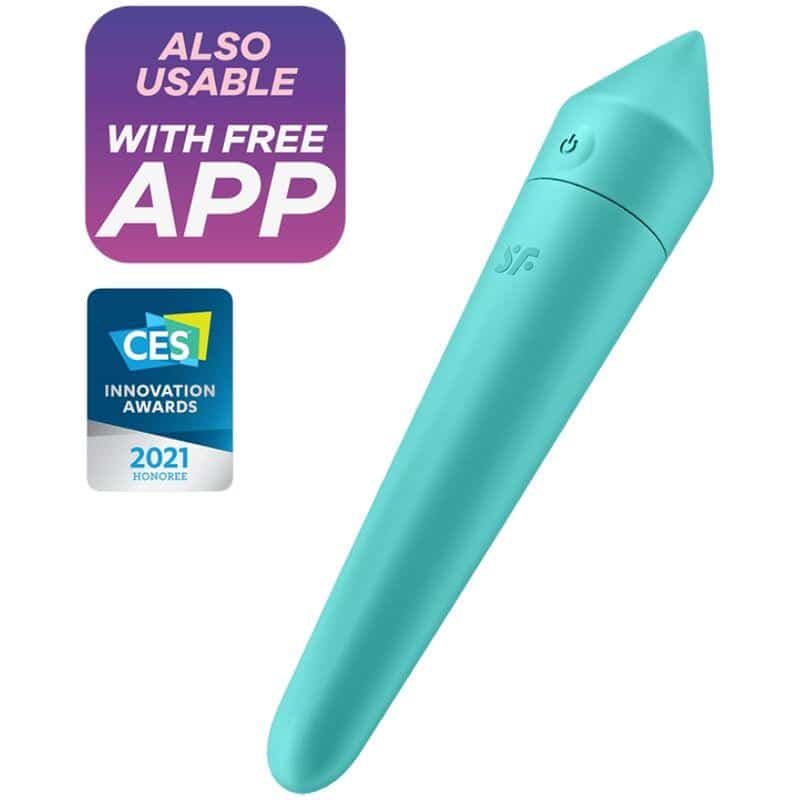 ultra-power-bullet-8-bala-vibradora-con-app-turquoise Ultra Power Bullet 8 Bala Vibradora con APP Turquoise - Imagen 1