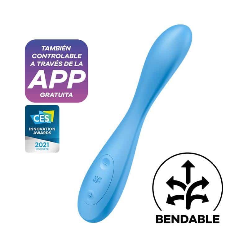 vibrador-g-spot-flex-4-con-app-satisfyer-connect-azul Vibrador G-Spot Flex 4 con APP Satisfyer Connect Azul - Imagen 1