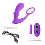 Warren Plug Anal y Anillo para el Pene con Vibración y Pulsación a Control Remoto - Imagen 8