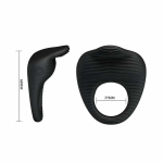 Anillo Vibrador Thimble Negro - Imagen 5
