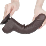 Dildo Dual Layer Piel Deslizante Retractil 9.5 - Imagen 5