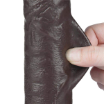 Dildo Dual Layer Piel Deslizante Retractil 9.5 - Imagen 8