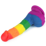 Dildo Prider 8 Silicona Líquida LGBT - Imagen 3