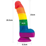 Dildo Prider 8 Silicona Líquida LGBT - Imagen 9