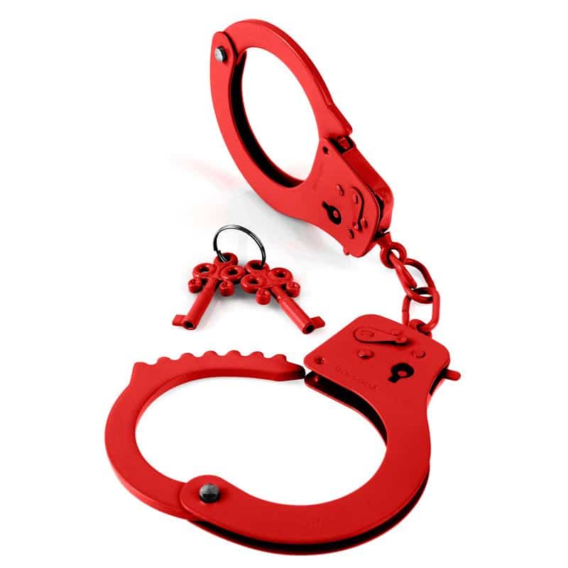 esposas-de-metal-designer-color-rojo Esposas de Metal Designer Color Rojo - Imagen 1