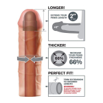 Fantasy X-tensions  Mega 5,1 cm Extensión de Pene -  Color Natural - Imagen 2