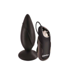 Plug Anal con Vibración y Control Remoto Negro