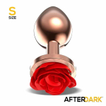 Rose Plug Anal Oro Rosa Rosa Roja en la Base Talla S - Imagen 2