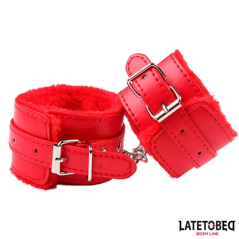 esposas-para-tobillos-con-pelo-rojo Esposas para Tobillos con Pelo Rojo - Imagen 1