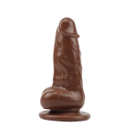 Dildo Jumbo Jack 6 con Vibración marrón - Imagen 2