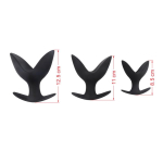 Kit 3 Plug Gaping Anchor Silicona Negro - Imagen 3