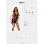 Millagro Vestido Semi Transparente de Rejilla - Imagen 3