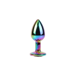 Rainbow Gem Plug Anal multicolor con Joya Talla S - Imagen 2