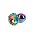 Rainbow Gem Plug Anal multicolor con Joya Talla S - Imagen 3