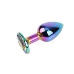 Rainbow Gem Plug Anal multicolor con Joya Talla S - Imagen 4
