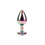 Rainbow Heart Plug Anal multicolor con Joya Talla M - Imagen 2