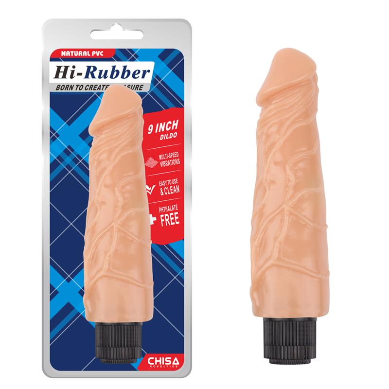 vibrador-hi-rubber-9-natural Vibrador Hi-Rubber 9 Natural - Imagen 1