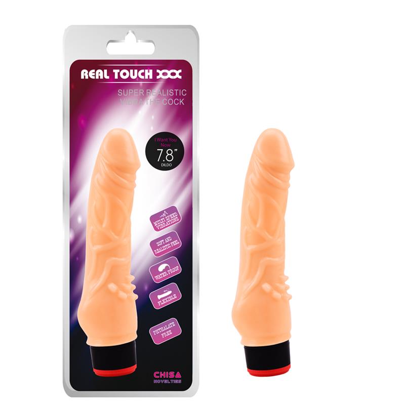 vibrador-t-skin-78-natural Vibrador T-Skin 7.8" Natural - Imagen 1
