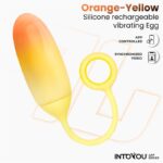 Huevo con APP Silicona Doble Capa Amarillo/Naranja - Imagen 3