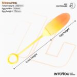 Huevo con APP Silicona Doble Capa Amarillo/Naranja - Imagen 9