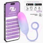Huevo con APP Silicona Doble Capa Rosa/Azul