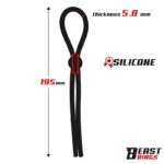 Lasso Anillo para el Pene Silicona Ajustable - Imagen 4