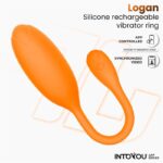 Logan Huevo Vibrador con APP Silicona Unibody Naranja - Imagen 3