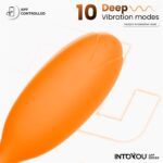 Logan Huevo Vibrador con APP Silicona Unibody Naranja - Imagen 5