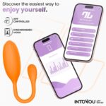 Logan Huevo Vibrador con APP Silicona Unibody Naranja - Imagen 6