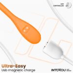 Logan Huevo Vibrador con APP Silicona Unibody Naranja - Imagen 8