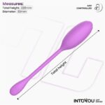 Logan Huevo Vibrador con APP Silicona Unibody Púrpura - Imagen 9