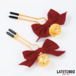 Pinzas para Pezones con Lazos Rojos - Imagen 4