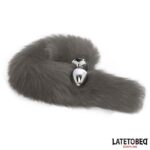 Plug Anal con Cola Gris - Imagen 2