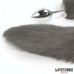 Plug Anal con Cola Gris - Imagen 8