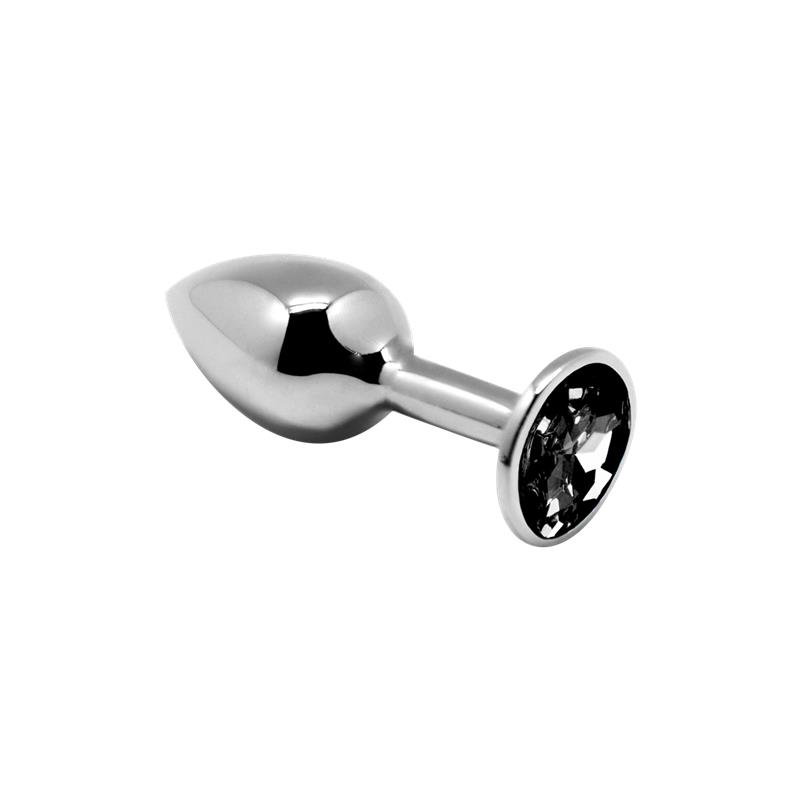 plug-anal-con-joya-negra-talla-s Plug Anal con Joya Negra Talla S - Imagen 1