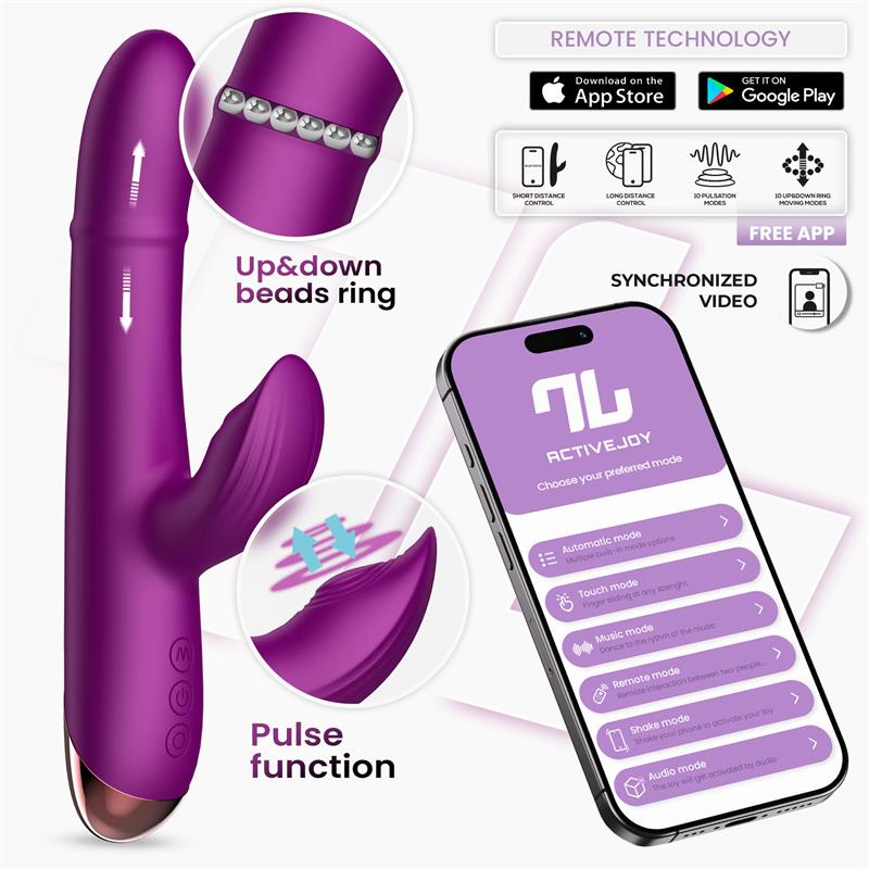 sendel-vibrador-con-anillo-de-bolas-internas-up-and-down-y-pulsacion-con-app Sendel Vibrador con Anillo de Bolas Internas Up and Down y Pulsación con App - Imagen 1