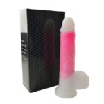 Dildo Doble Capa con Vibración, Thrusting y Calor 21.5 cm - Imagen 2