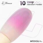 NexEgg Huevo Vibrador Silicona Doble capa App Beige/Rosa - Imagen 4