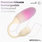 NexEgg Huevo Vibrador Silicona Doble capa App Beige/Rosa - Imagen 5